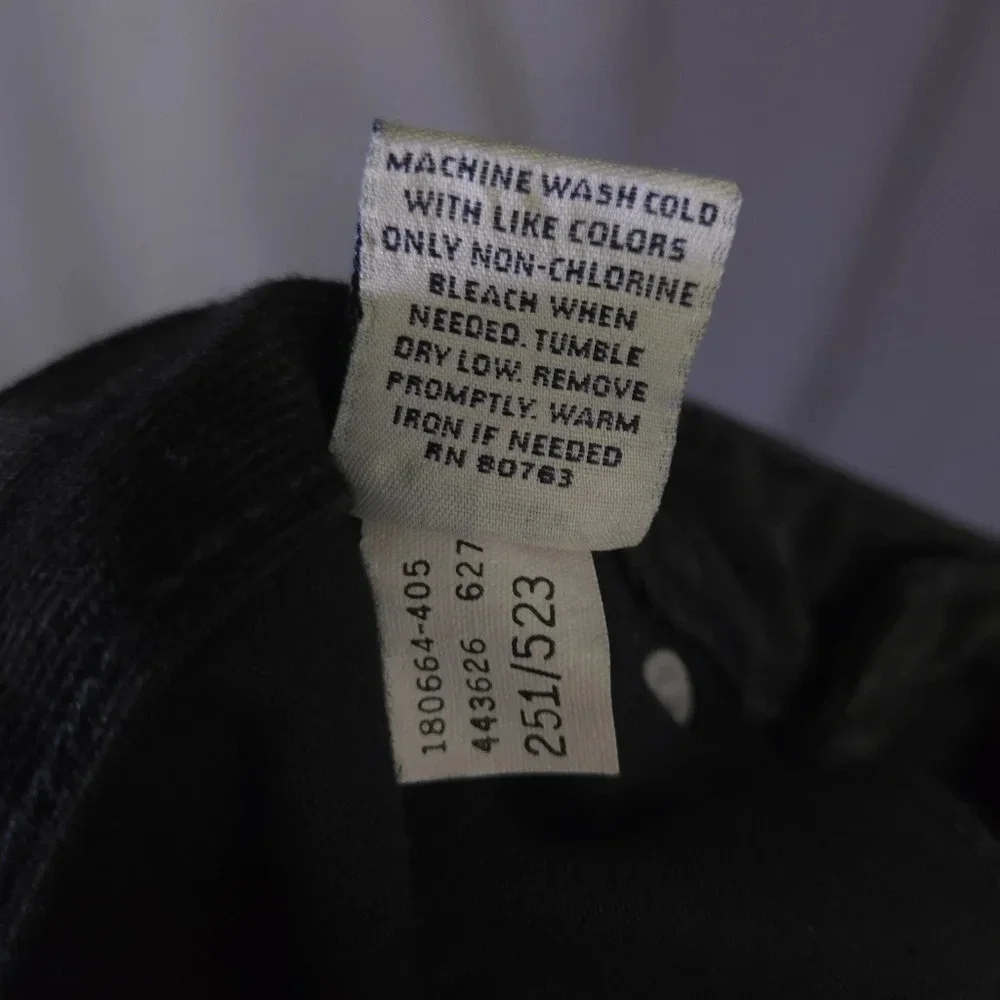 Vtg 90s London Jean‎ Original Classic Jeans Size 12 Black Goth Punk Grunge - Picture 8 of 8